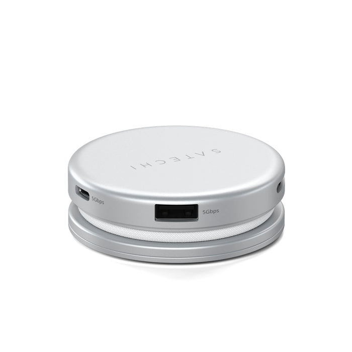 Satechi OntheGo 5-in-1 USB-C Adapter for Laptops Silver