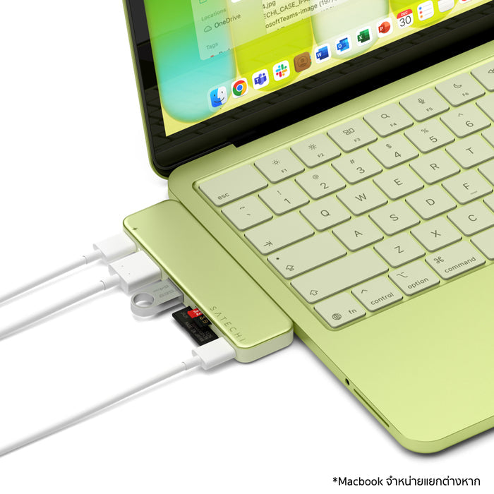 Satechi USB-C Snap Hub Multiport Adapter Citrus