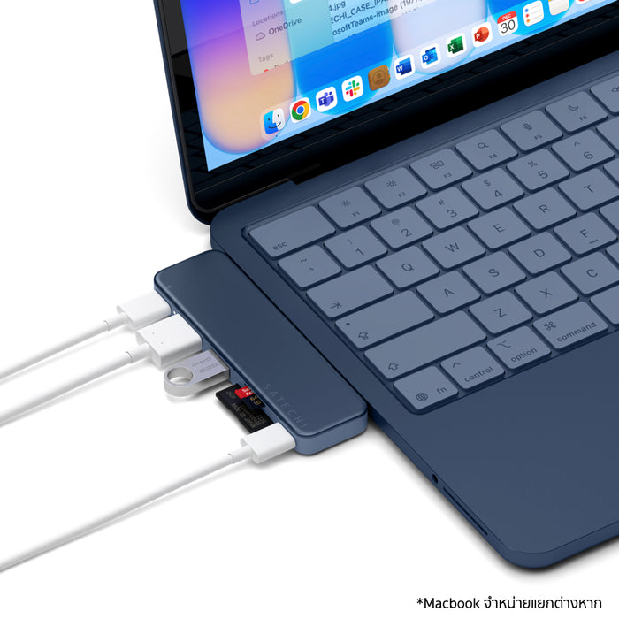 Satechi USB-C Snap Hub Multiport Adapter Indigo