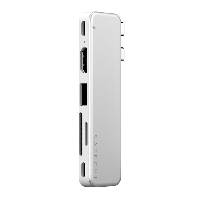 Satechi USB-C Snap Hub Portable USB-C Hub Silver