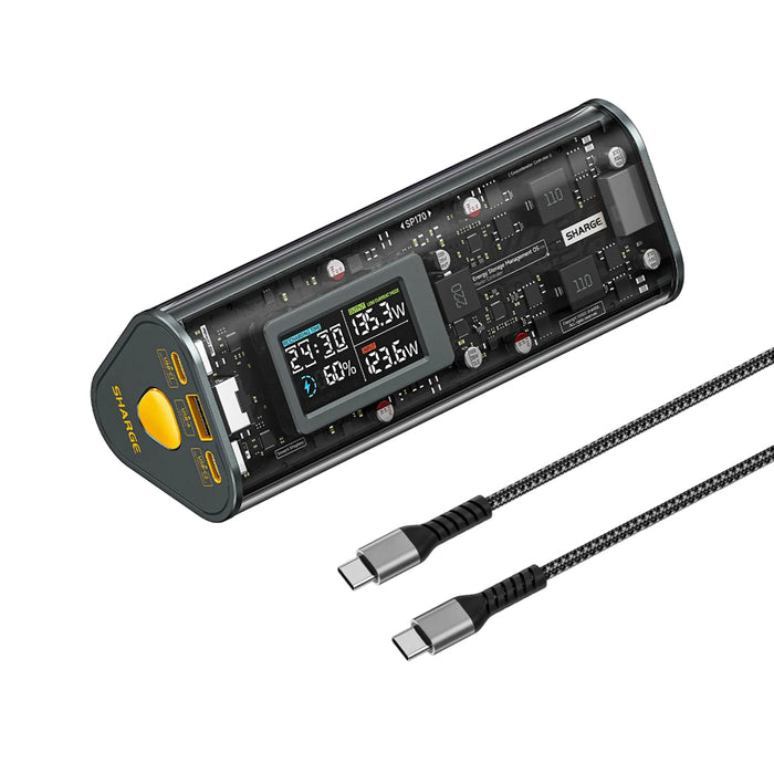 แบตเตอรี่สำรองพกพา Shargeek170 - Grey แบรนด์ SHARGE