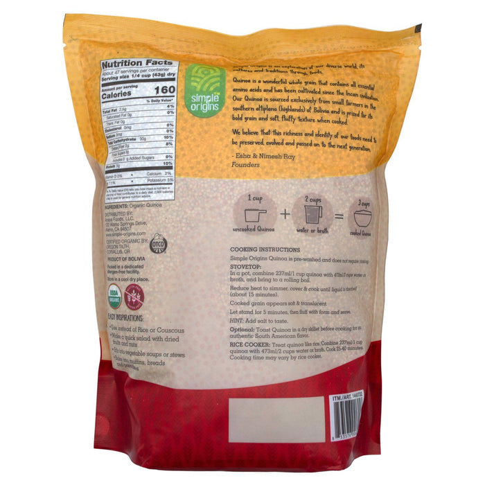 Simple Origins Organic Quinoa Simple Origins