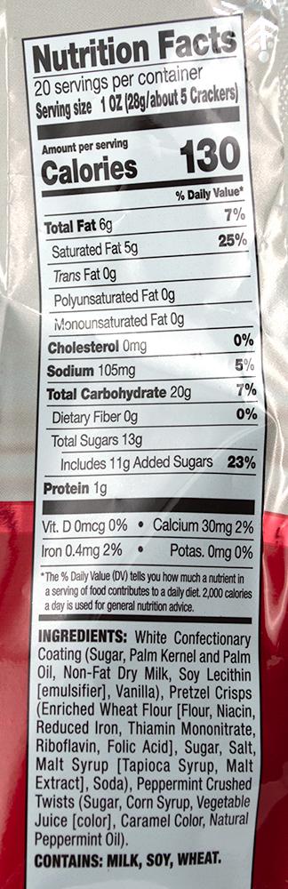 Snack Factory Pretzel Crisps White Chocolate & Peppermint Meltable Snack Factory