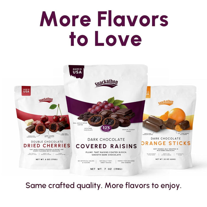 Snackathon 52% Dark Chocolate Covered Raisins Snackathon Foods