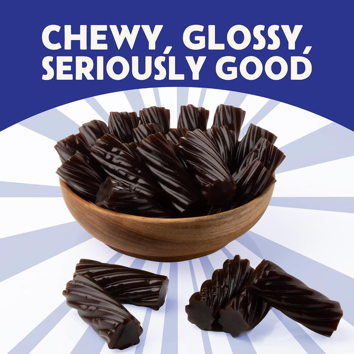 Snackathon Australian Licorice Candy, Natural Black Twists Snackathon