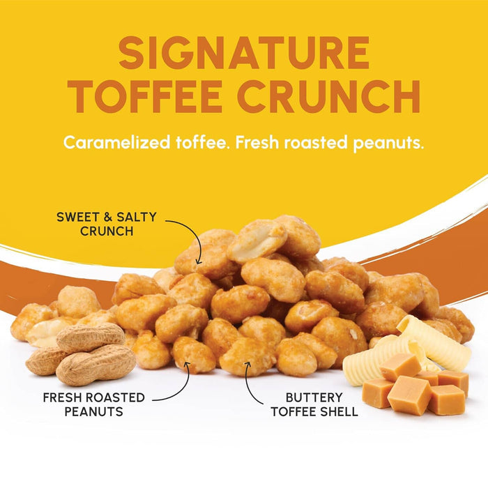 Snackathon Butter Toffee Peanuts, Sweet & Salty Gourmet Candied Nuts – 23 oz Resealable Bag Snackathon Foods