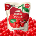 Snackathon Cherry Sours, Sweet & Tart Chewy Candy Balls Snackathon Cherry 15 Ounce