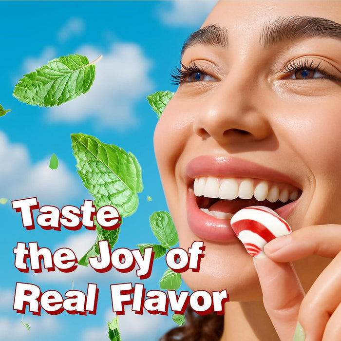 Snackathon Classic Red & White Peppermint Twists Hard Candy, 1 Pound Snackathon