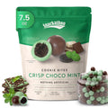 Snackathon Crisp Choco Mint Cookie Bites, Mint White and Dark Chocolate Covered Cookie Bite Snackathon Foods Crisp Choco Mint 7.5 Ounce