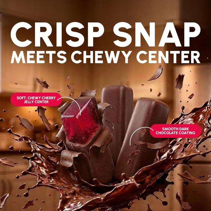 Snackathon Dark Chocolate Cherry Sticks, Resealable Bag Snackathon
