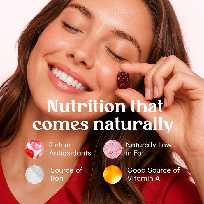 Snackathon Dried Tart Cherries, Lightly Sweetened Soft & Chewy Whole Pitted Montmorency Sour Cherries, US-Grown, Non-GMO, Resealable Bag, Dried Fruit for Snacking, Baking & Toppings Snackathon