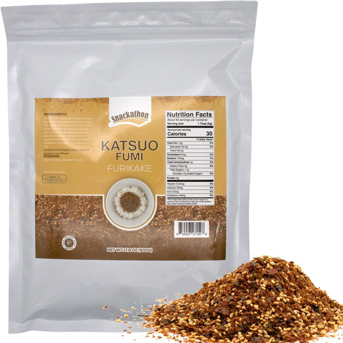 Snackathon Rice Seasoning, Furikake Snackathon Katsuo Fumi 17.6 Ounce
