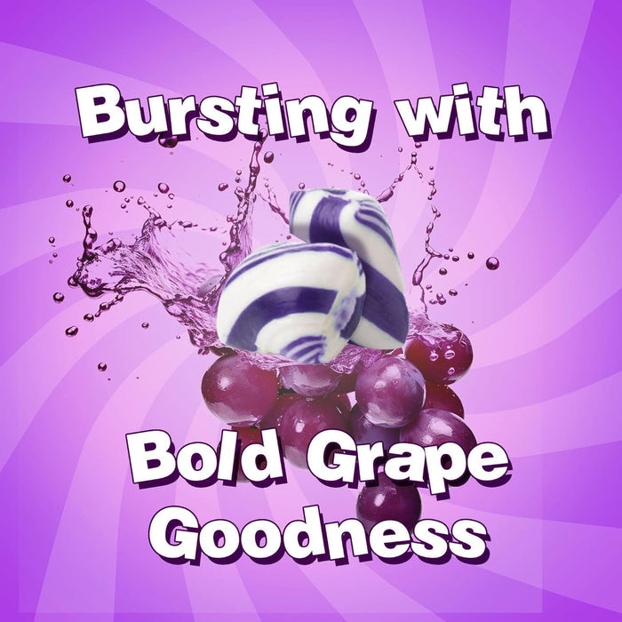 Snackathon Grape Mint Twist Hard Candy – Purple & White Swirl Candies, 1 lb Bulk Bag Snackathon Foods