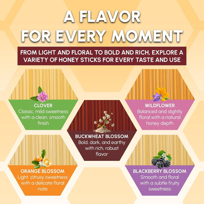 Snackathon Buckwheat Blossom Honey Sticks Snackathon