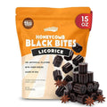 Snackathon Honeycomb Black Licorice Bites, Chewy Black Licorice Nibs Snackathon Black Licorice 15 Ounce