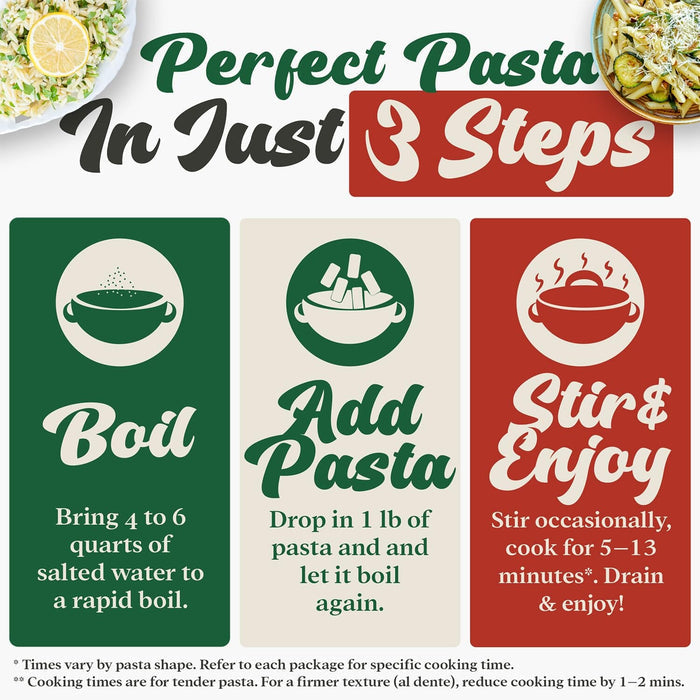 Snackathon Italian Pasta, 8 Shape Varieties, 4.75 lbs Total Snackathon