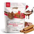 Snackathon Milk Chocolate Cinnamon Gummy Bears – Sweet & Spicy Gourmet Candy Snackathon 7 Ounce