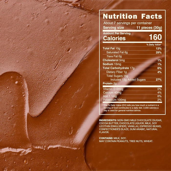Snackathon Milk Chocolate Covered Espresso Beans, 7 OZ Snackathon
