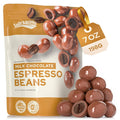 Snackathon Milk Chocolate Covered Espresso Beans, Resealable Bag Snackathon Foods 7 Ounce