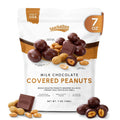 Snackathon Milk Chocolate Covered Peanuts, Crunchy & Creamy Chocolate Coated Peanuts Snackathon Milk Chocolate 7 Ounce