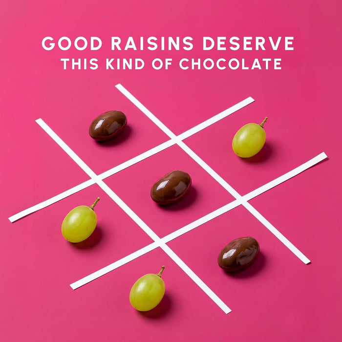 Snackathon Milk Chocolate Covered Raisins, 7 OZ or 15 OZ Resealable Snack Bag, Sweet Chewy Thompson Raisins Coated in Smooth Milk Chocolate, Gourmet Candy for Snacking, Topping or Gifting, Made in Canada Snackathon Foods