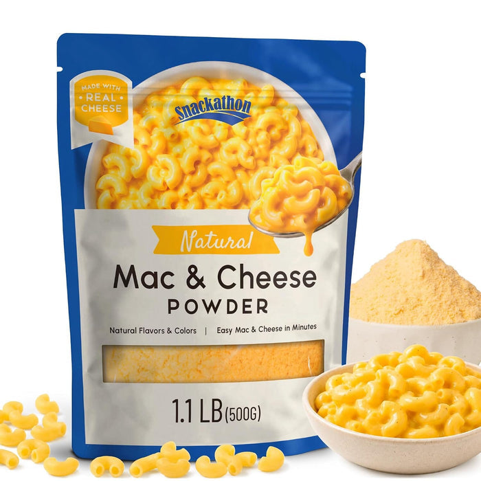 Snackathon Natural Mac & Cheese Powder, Made with Real Cheddar Cheese Snackathon