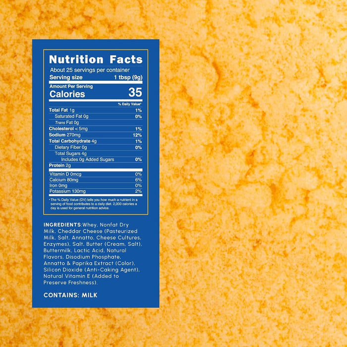 Snackathon Natural Mac & Cheese Powder, Made with Real Cheddar Cheese Snackathon