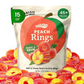 Snackathon Peach Rings Gummy Candy, Soft & Chewy Peach Gummies Snackathon Peach 15 Ounce