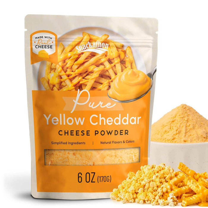 Snackathon Pure Cheddar Cheese Powder, Made with Real Cheddar Cheese Snackathon