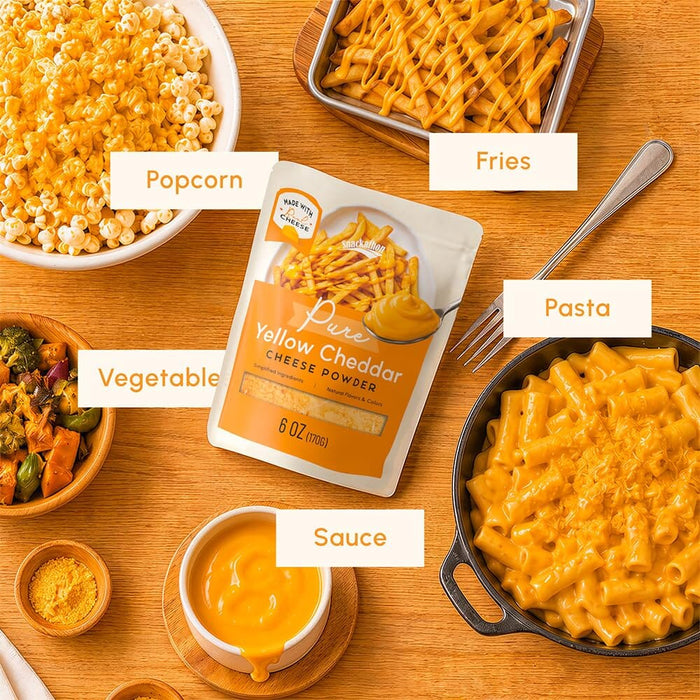 Snackathon Pure Cheddar Cheese Powder, Made with Real Cheddar Cheese Snackathon