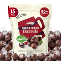 Snackathon Root Beer Barrels Hard Candy, Classic Barrel Shape Snackathon Root Beer Barrels 15 Ounce