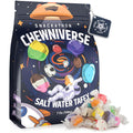 Snackathon Salt Water Taffy Assorted Mix – Chewniverse Edition, 10 Flavor Variety, Individually Wrapped Soft & Chewy Gourmet Candy, Unique 7 oz Themed Bag for Gifting Snackathon