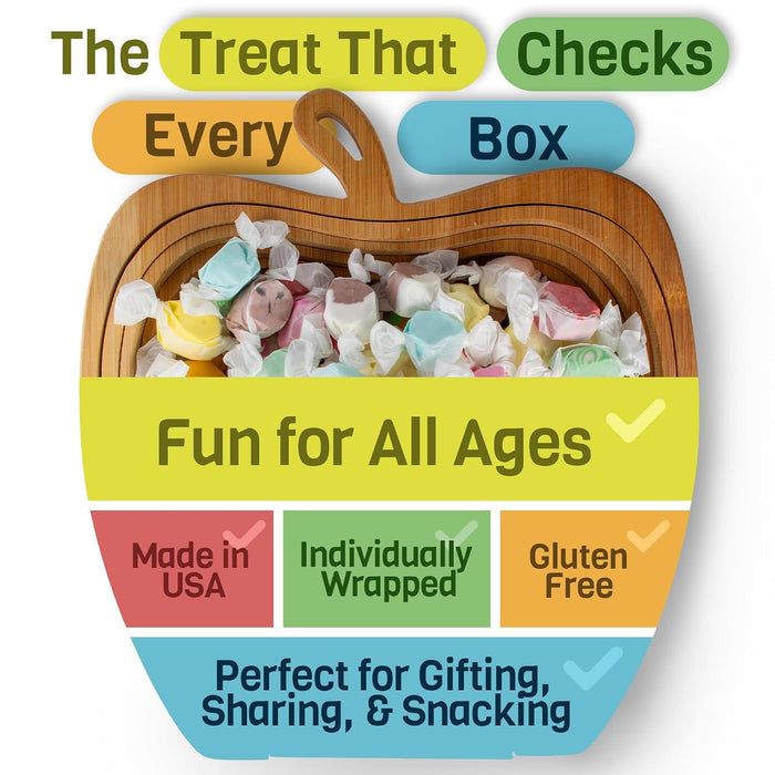 Snackathon Salt Water Taffy Single Flavor, Bubble Gum, 15 Ounce Snackathon