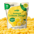 Snackathon Sanded Lemon Drops Hard Candy, Naturally Flavored Snackathon Lemon 15 Ounce