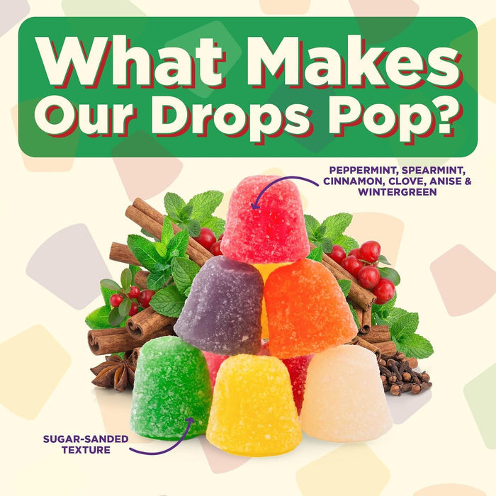 Snackathon Soft & Chewy Spice Drops, Assorted Spiced Gum Drops Candy Snackathon