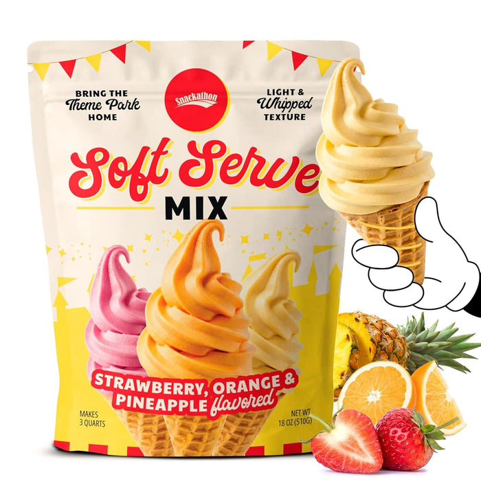 Snackathon Soft Serve Mix Variety Pack, 3 Fruity Flavors Snackathon