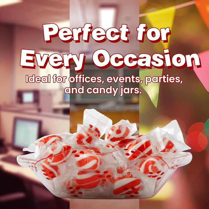 Snackathon Sugar-Free Peppermint Twists, Red & White Hard Candy Snackathon