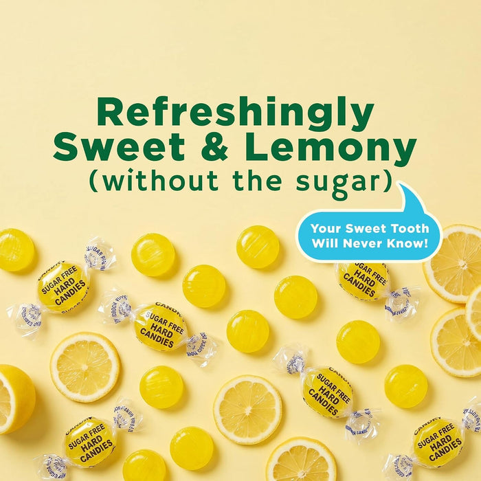 Snackathon Sugar Free Lemon Drops Hard Candy, Zero Sugar, Old Fashioned Candy Treats Snackathon