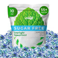 Snackathon Sugar Free Spearmint Starlight Mints Hard Candy Snackathon Spearmint 10 Ounce