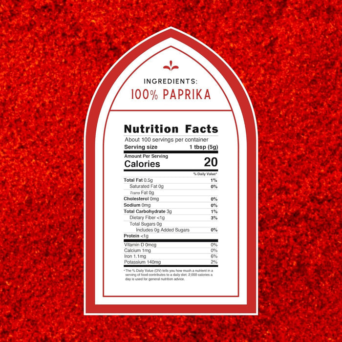 Snackathon Sweet Hungarian Style Paprika, 1.1 LB (500g) Bulk Resealable Bag Snackathon Foods