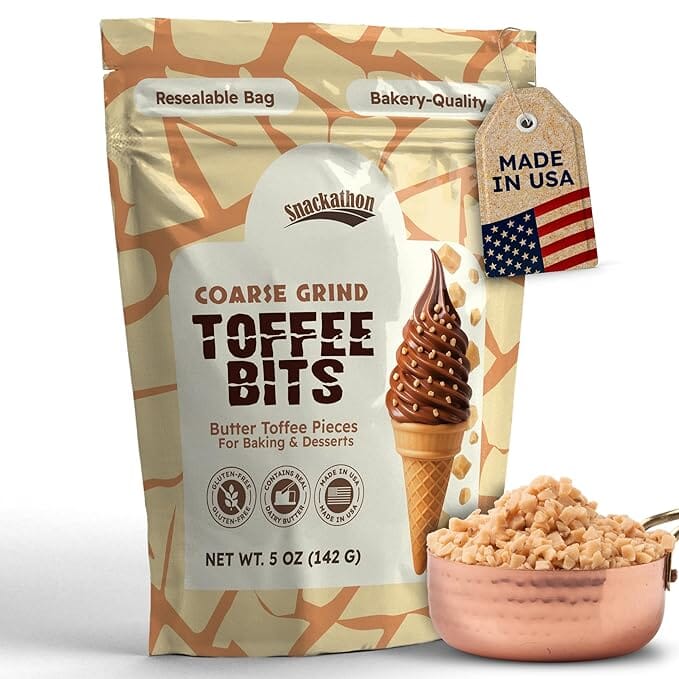 Snackathon Toffee Bits - Coarse Grind, Various Sizes Snackathon 5 Ounce