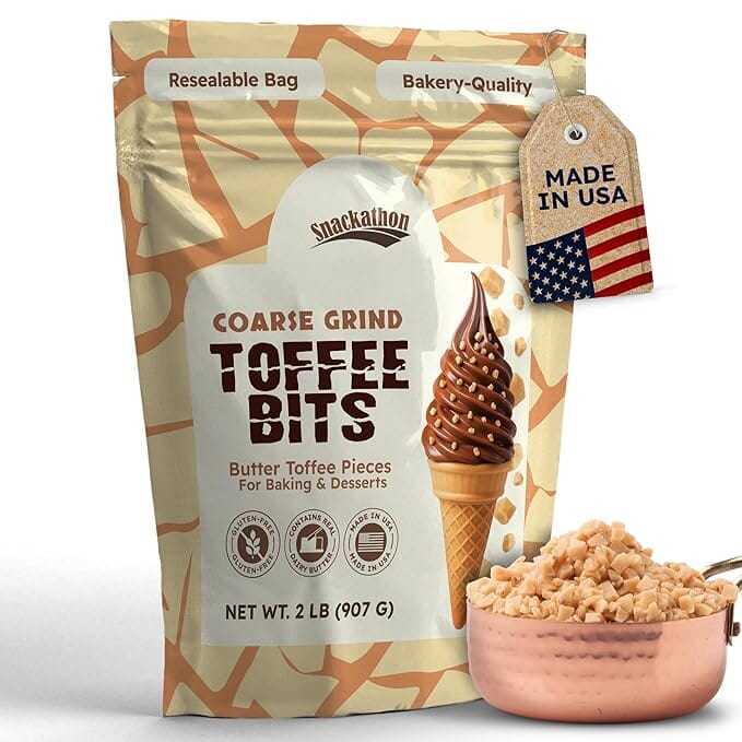 Snackathon Toffee Bits - Coarse Grind, Various Sizes Snackathon 2 Pound