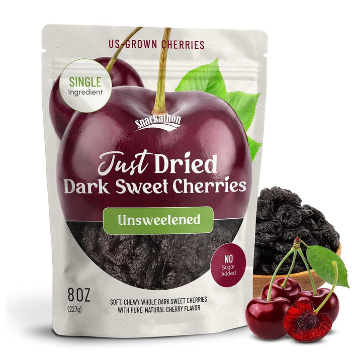 Snackathon Unsweetened Dried Dark Sweet Cherries, No Sugar Added Snackathon