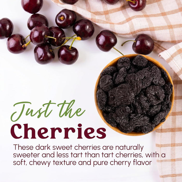 Snackathon Unsweetened Dried Dark Sweet Cherries, No Sugar Added Snackathon