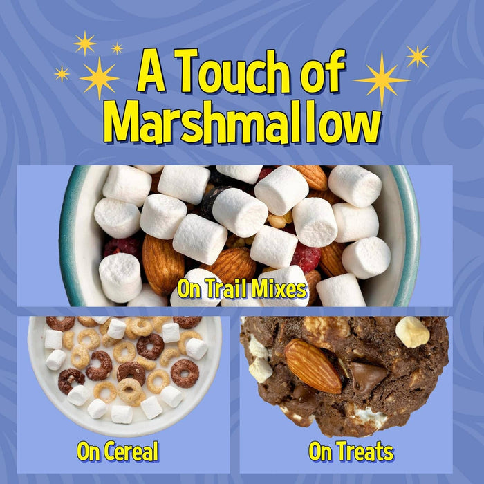 Snackathon Vanilla Mini Dehydrated Marshmallows – Crispy Marshmallow Bits for Hot Chocolate, Cereal & Baking Snackathon Foods