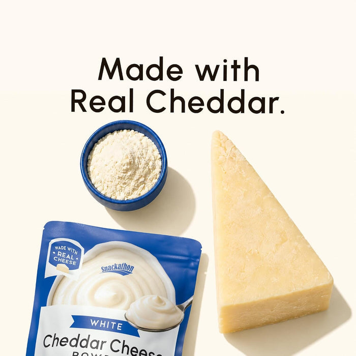 Snackathon White Cheddar Cheese Powder, Made with Real Cheese Snackathon