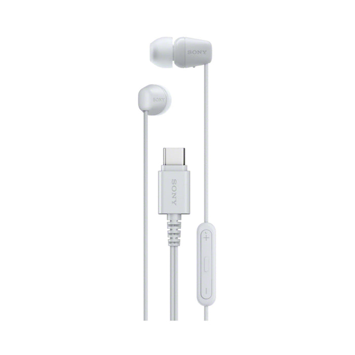 หูฟัง Sony IER-EX15C สีขาว แบบมีสาย USB-C เสียงคมชัด เบสนุ่ม