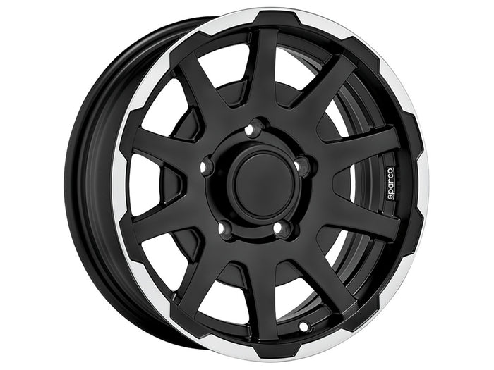 Sparco Dakar Matt Black Lip Polished für Sizuki Jimny MK2 (GJ)