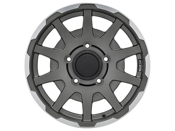 Sparco Dakar Matt Dark Grey Lip Polished für Sizuki Jimny MK2 (GJ)