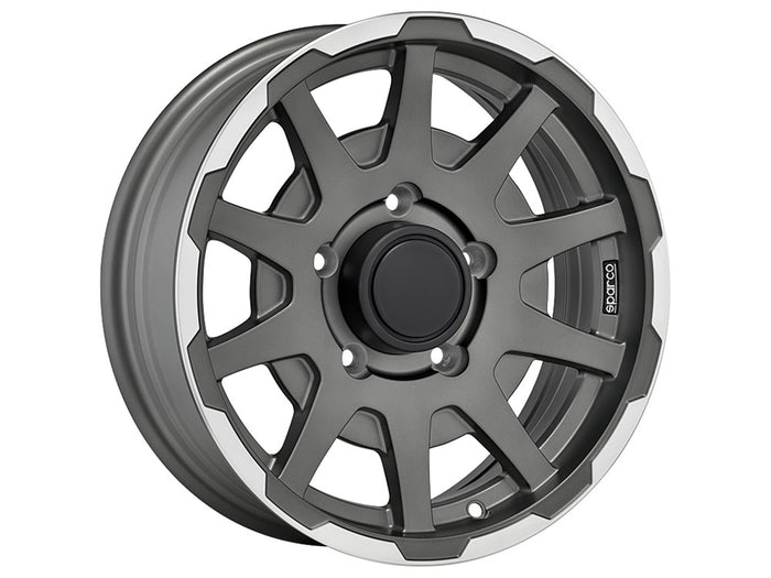 Sparco Dakar Matt Dark Grey Lip Polished für Sizuki Jimny MK2 (GJ)